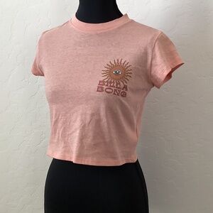 Billabong Wave Trip NEW WITH TAGS! Orange faded cropped t-shirt, size XS